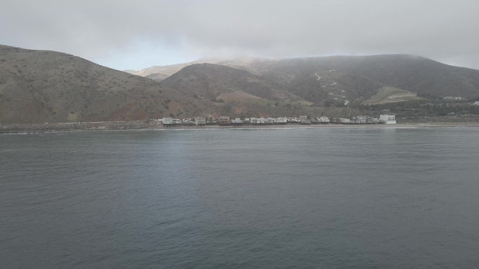 Cloudy shot off the coast of Malibu